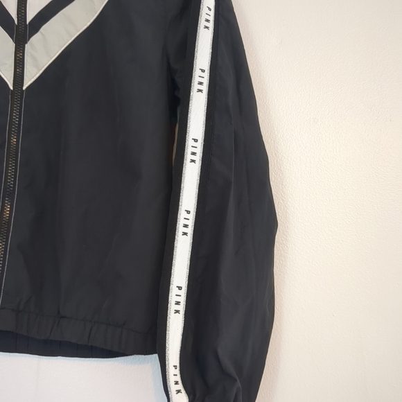 Y2K Victoria Secret Pink Windbreaker Women's Xs/S Athletic Activeleisure Mesh - Picture 3 of 11